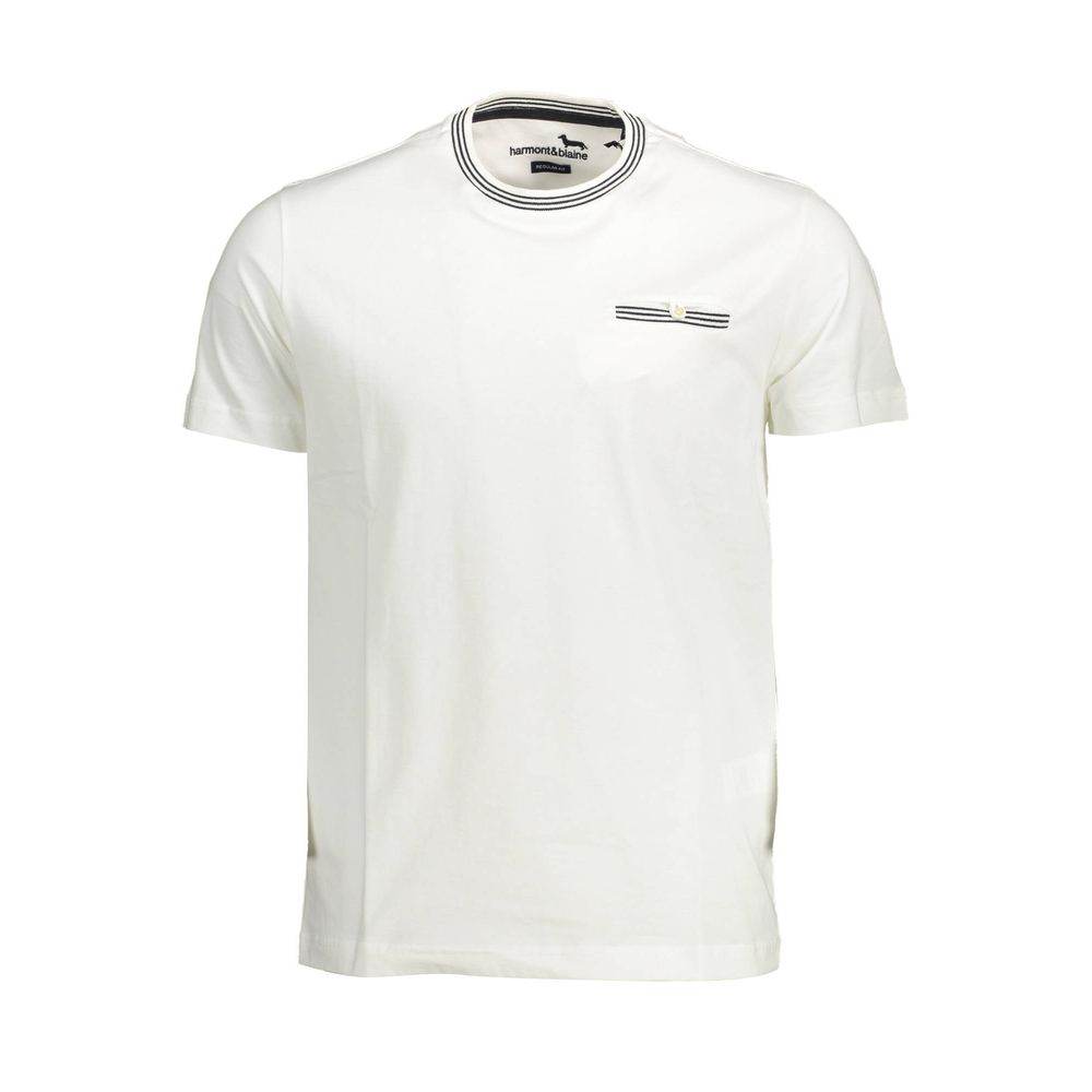 Harmont & Blaine White Cotton Men T-Shirt - Hilstor