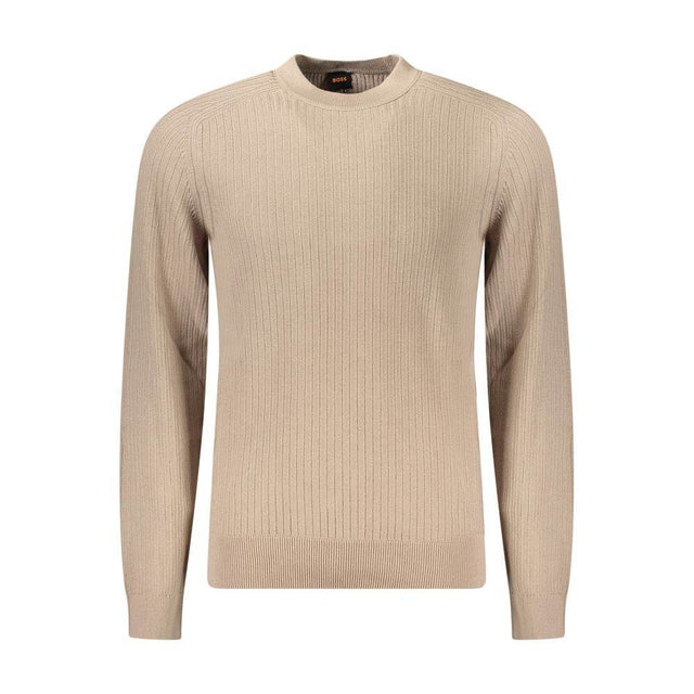 Hugo Boss Beige Cotton Men Sweater - Hilstor