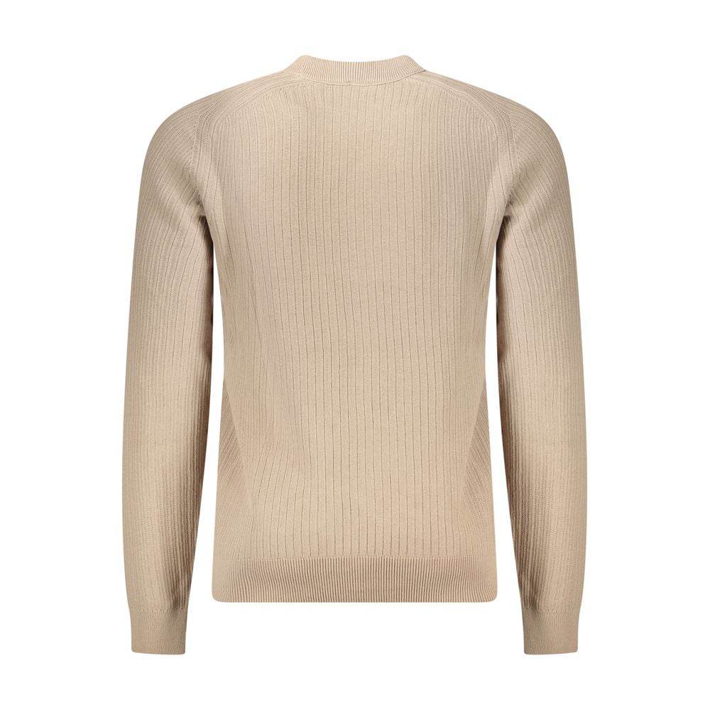 Hugo Boss Beige Cotton Men Sweater - Hilstor