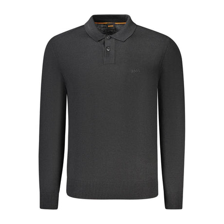 Hugo Boss Black Wool Men Sweater - Hilstor