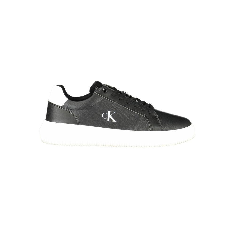 Calvin Klein sort læder herre sneaker