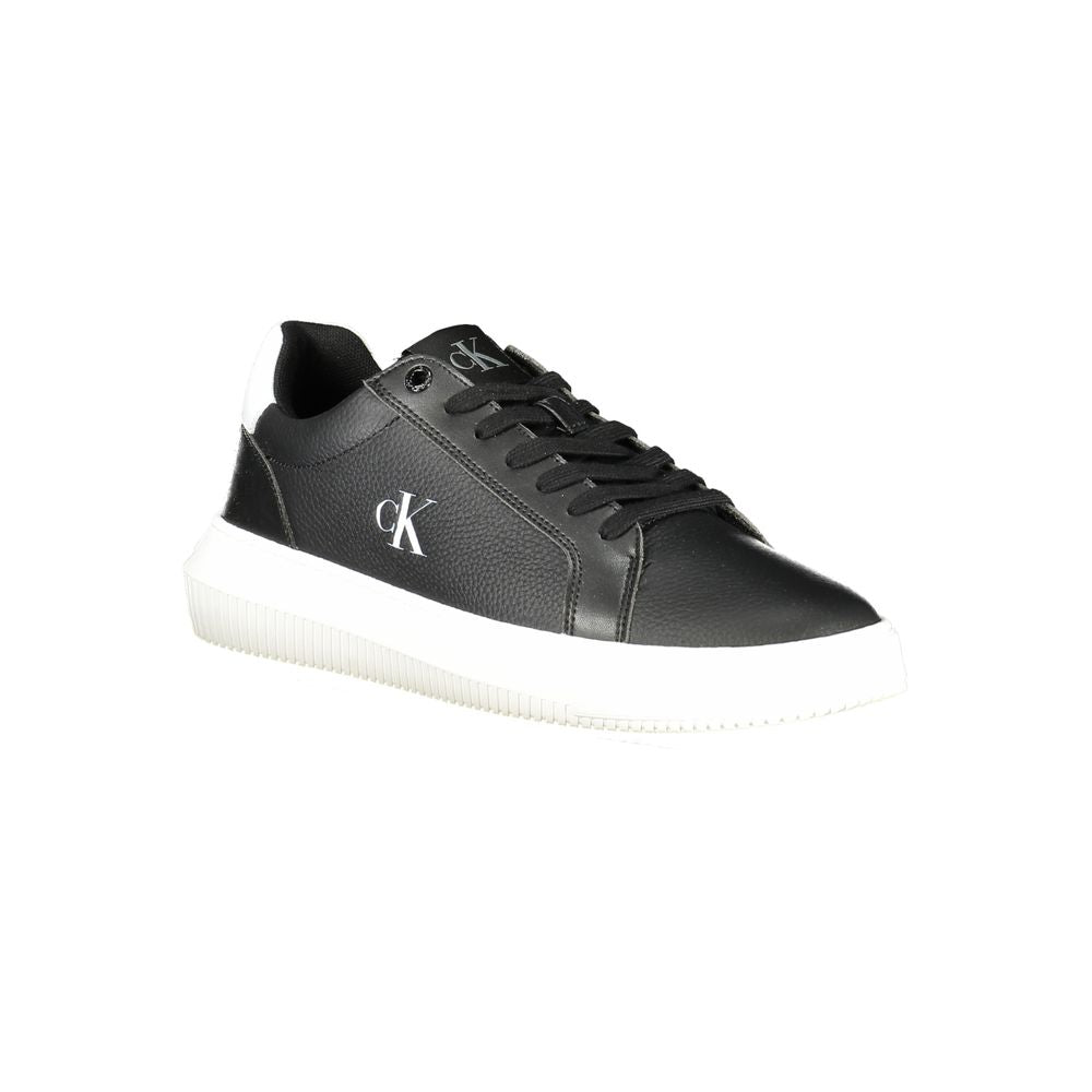 Calvin Klein sort læder herre sneaker