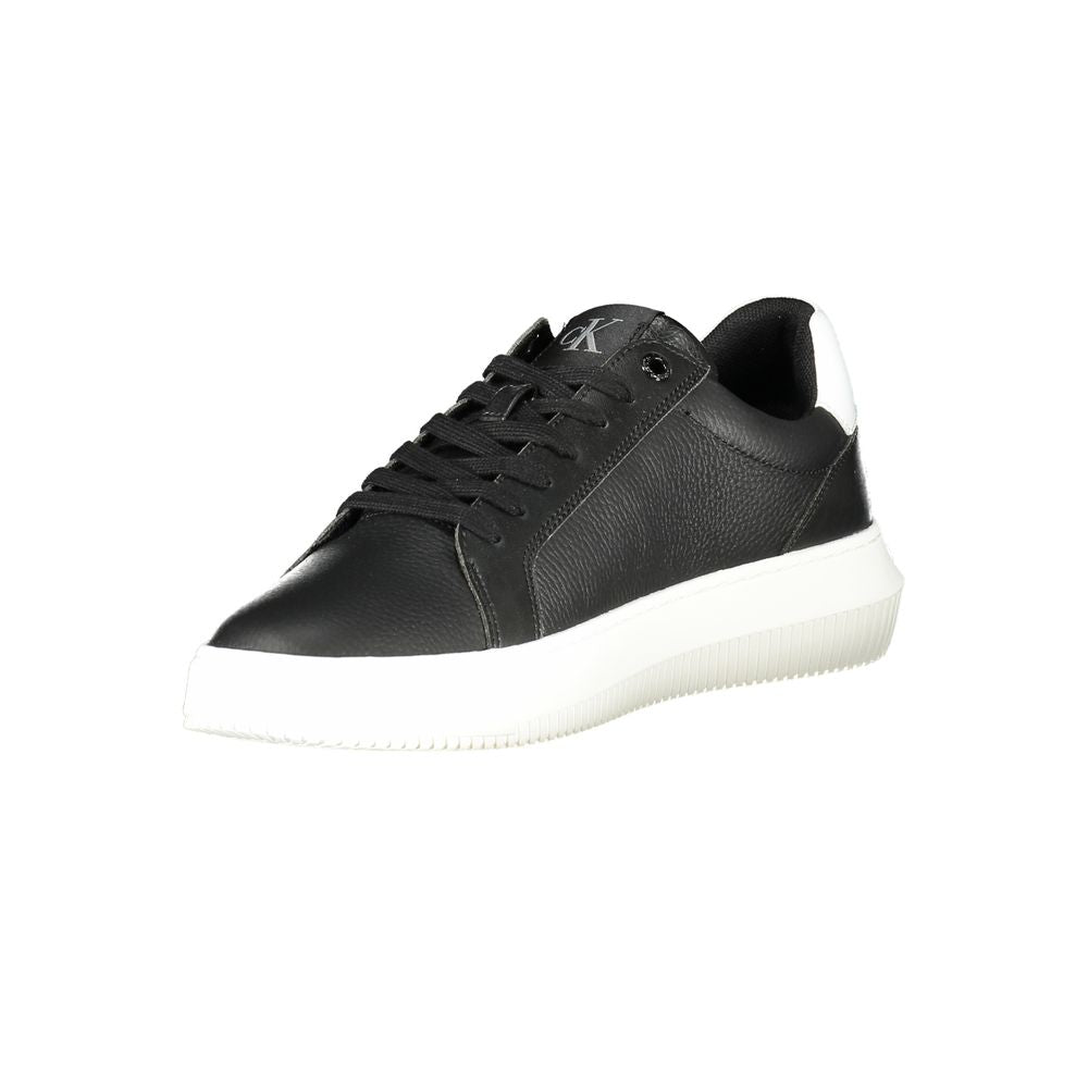 Calvin Klein sort læder herre sneaker