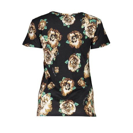 Cavalli Class Black Cotton Women T-Shirt - Hilstor
