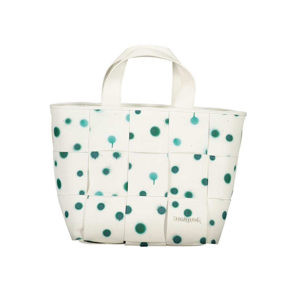 Desigual hvid polyethylen håndtaske
