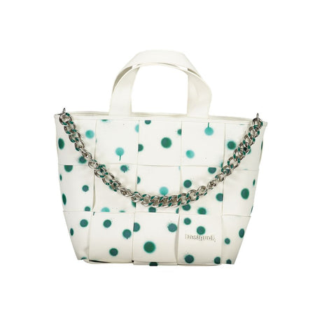 Desigual hvid polyethylen håndtaske