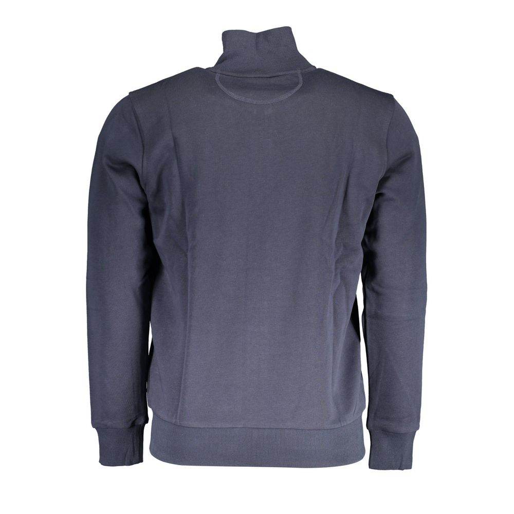 La Martina Blue Cotton Men Sweater - Hilstor