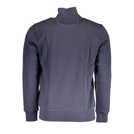 La Martina Blue Cotton Men Sweater - Hilstor