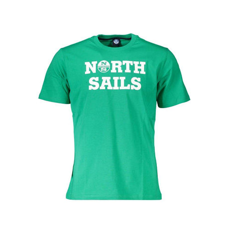 North Sails Green Cotton Men T-Shirt - Hilstor