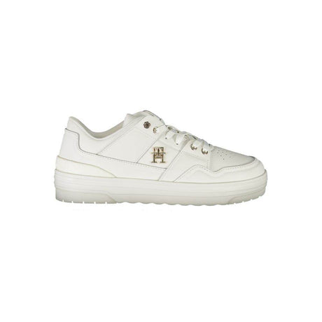 Tommy Hilfiger White Leather Women Sneaker - Hilstor
