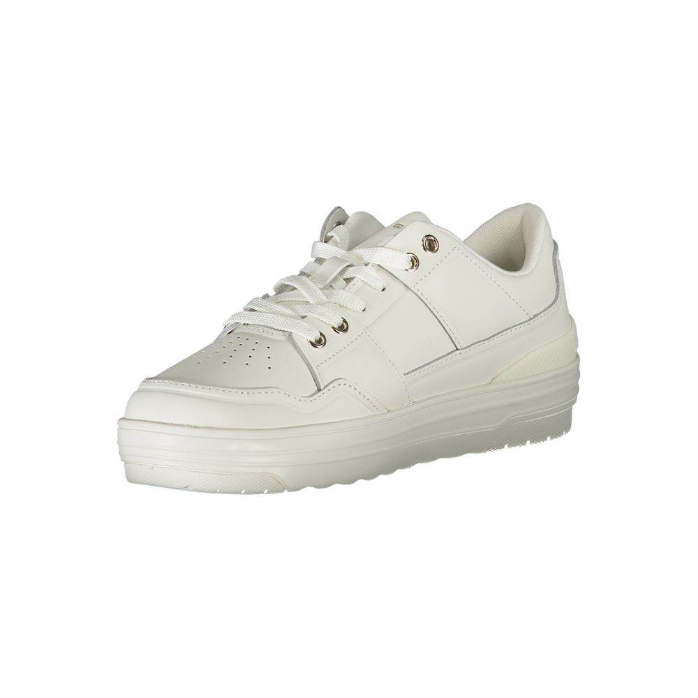 Tommy Hilfiger White Leather Women Sneaker - Hilstor