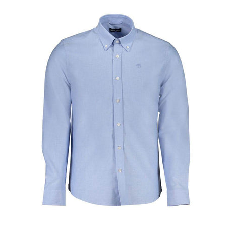 North Sails Light Blue Cotton Men Shirt - Hilstor