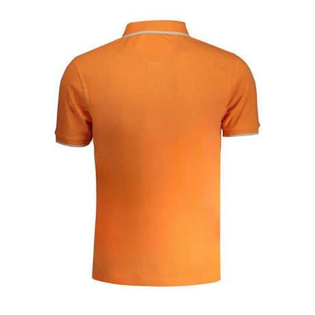 La Martina Orange Cotton Polo Shirt - Hilstor
