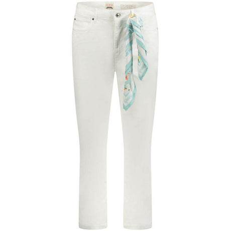 Guess Jeans White Cotton Women Skinny Jean - Hilstor