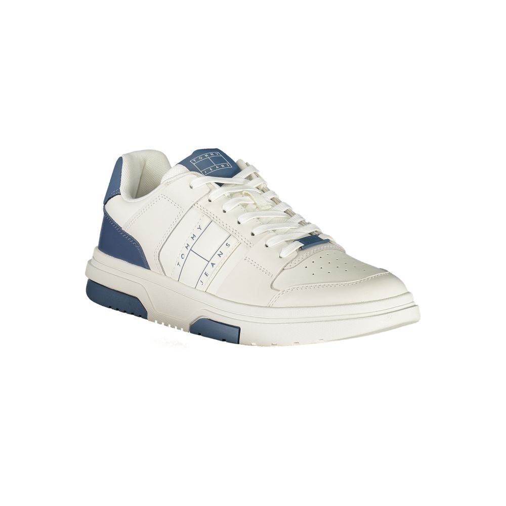 Tommy Hilfiger White Leather Men Sneaker - Hilstor