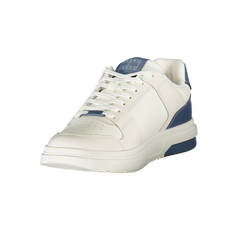 Tommy Hilfiger White Leather Men Sneaker - Hilstor
