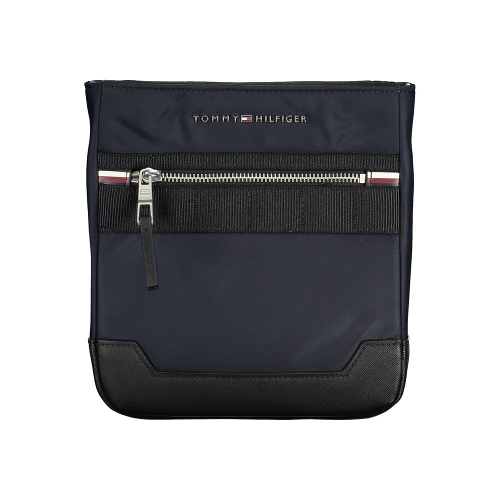 Tommy Hilfiger elegant blå skuldertaske med kontrasterende detaljer
