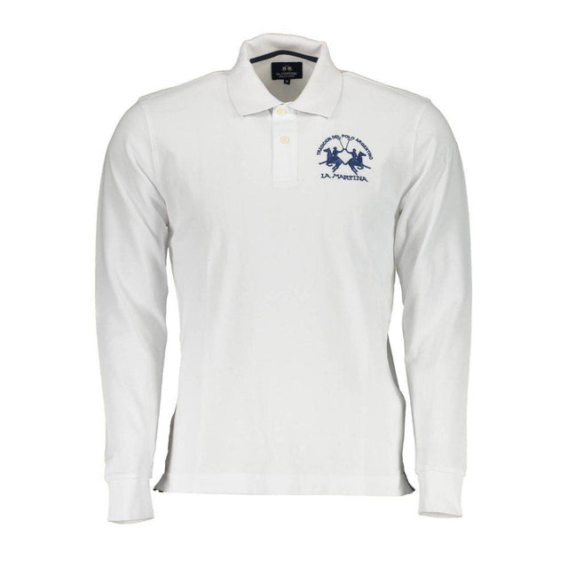 La Martina Elegant Long-Sleeved Polo with Contrast Detailing - Hilstor