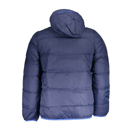 La Martina Blue Polyamide Men Jacket - Hilstor