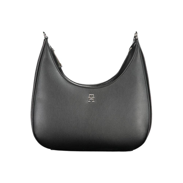 Tommy Hilfiger Black Polyester Handbag - Hilstor