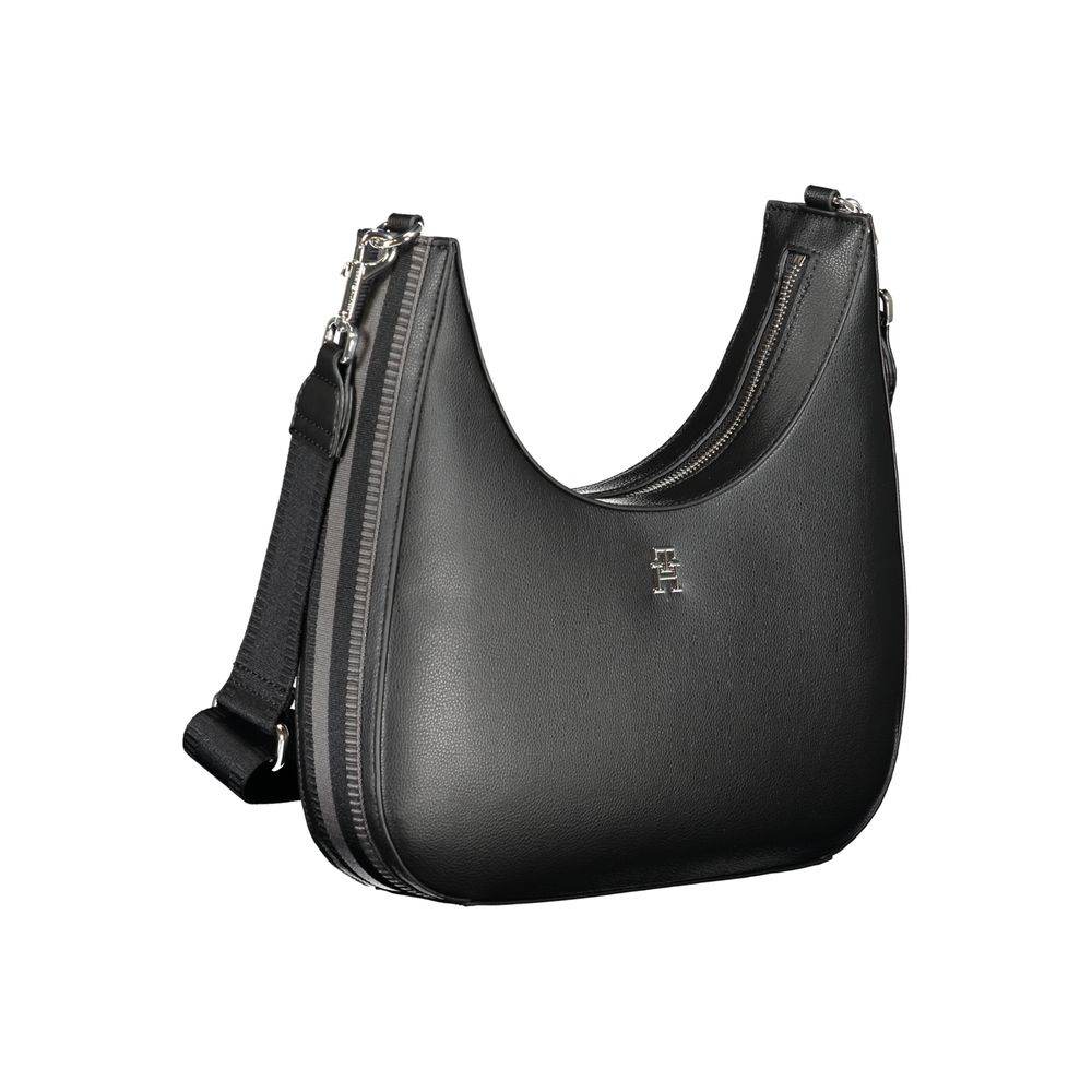 Tommy Hilfiger Black Polyester Handbag - Hilstor