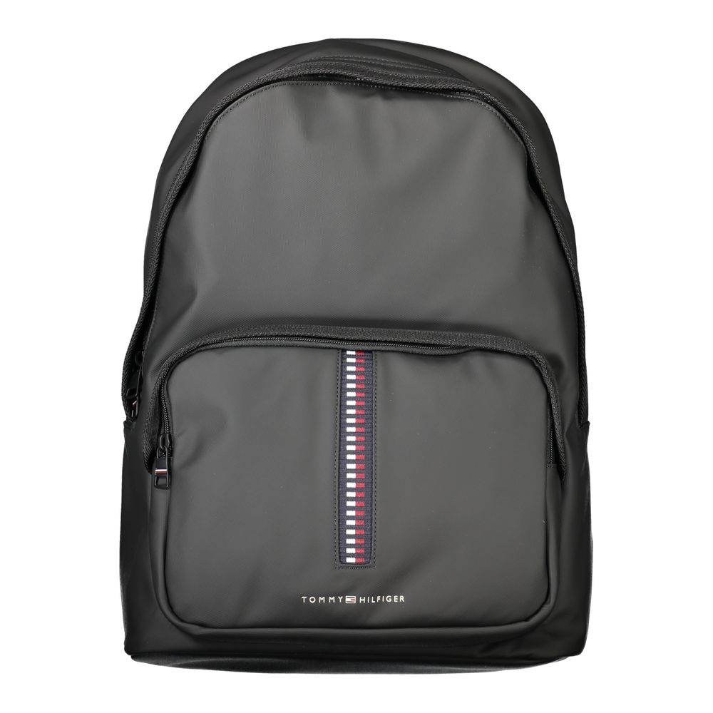 Tommy Hilfiger Black Polyethylene Men Backpack - Hilstor