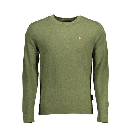 Napapijri Green Cotton Men Sweater - Hilstor