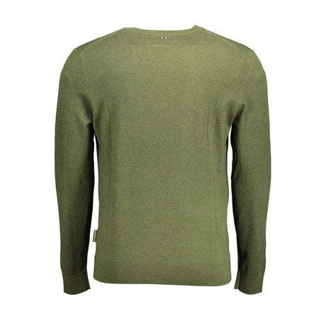 Napapijri Green Cotton Men Sweater - Hilstor