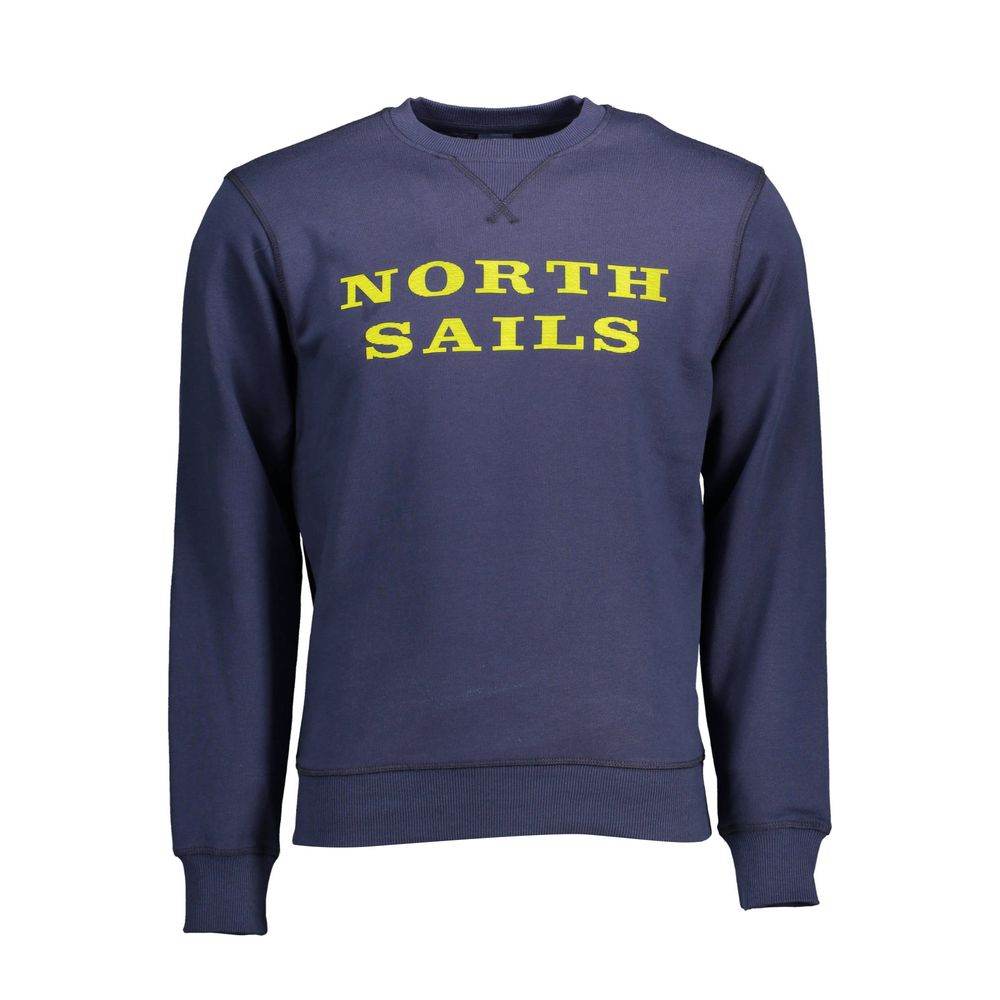 North Sails Blue Cotton Men Sweater - Hilstor