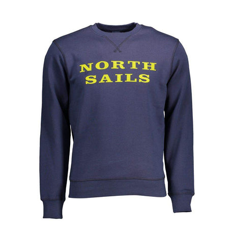 North Sails Blue Cotton Men Sweater - Hilstor