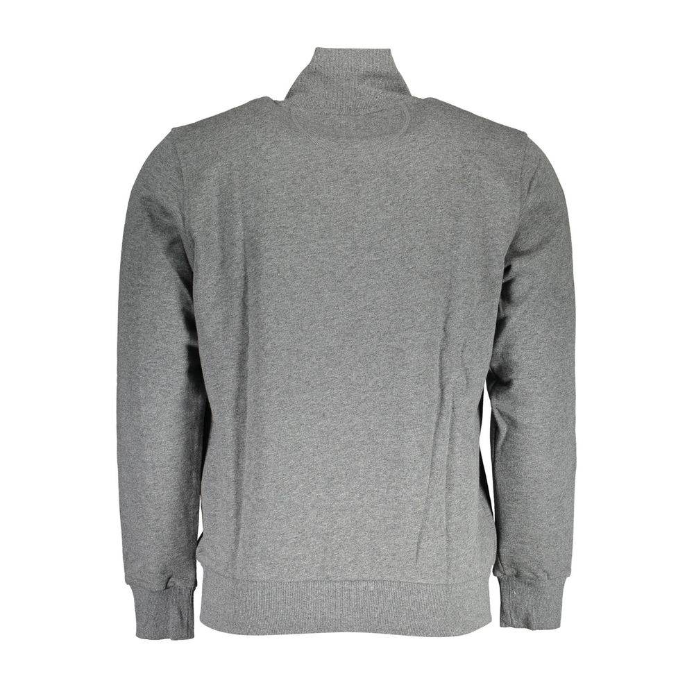 La Martina Gray Cotton Men Sweater - Hilstor