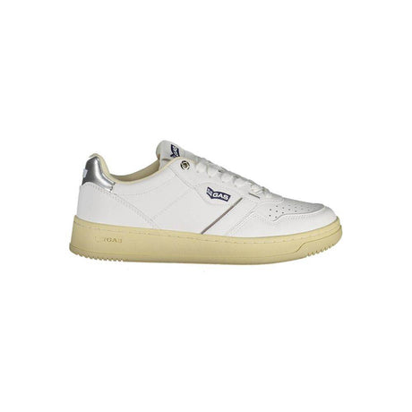 Gas White Artificial Leather Sneaker - Hilstor