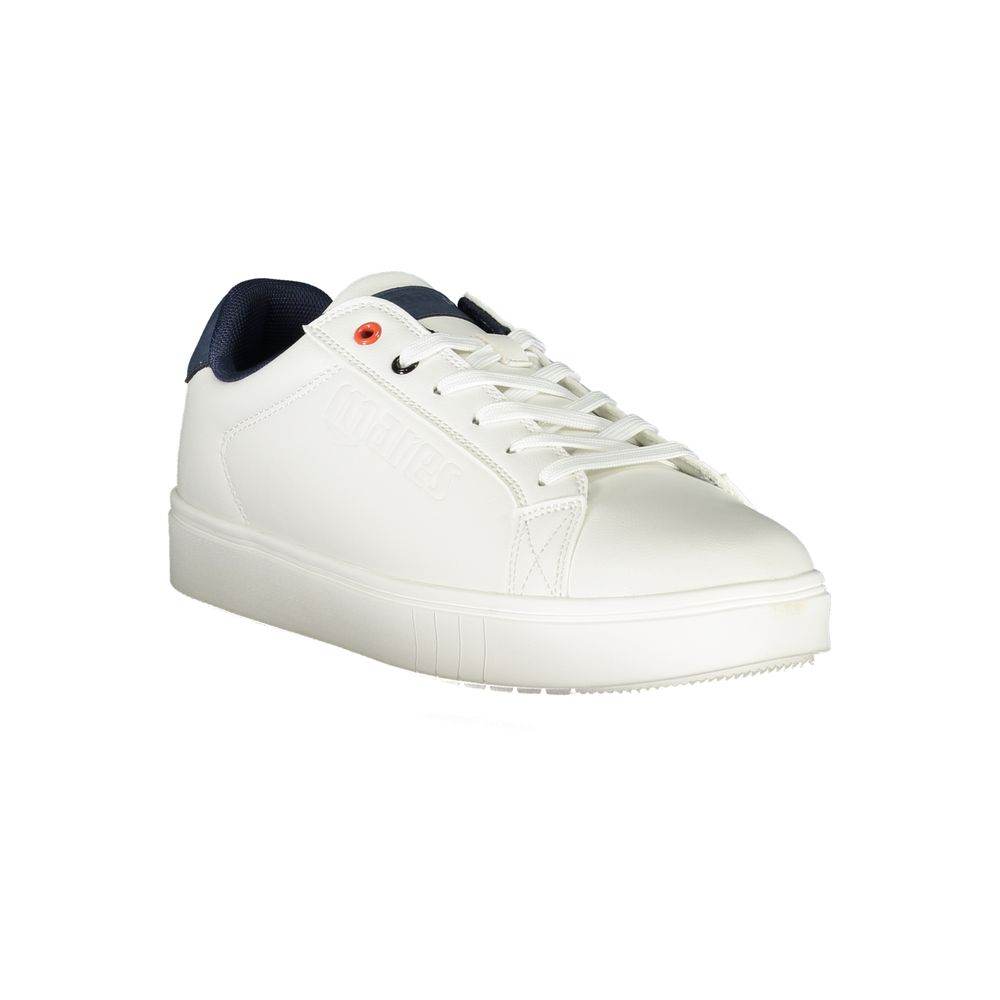 Mares White Polyester Sneaker - Hilstor