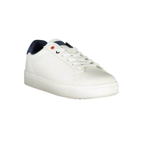 Mares White Polyester Sneaker - Hilstor