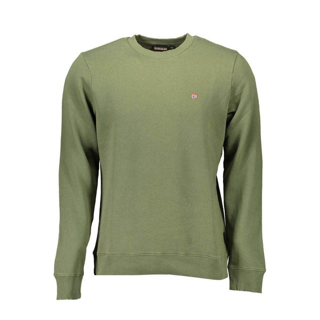 Napapijri Green Cotton Men Sweater - Hilstor