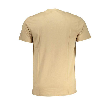 Cavalli Class Beige Cotton T-Shirt - Hilstor