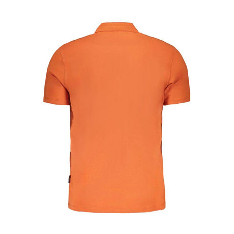 Napapijri Orange Cotton Polo Shirt - Hilstor