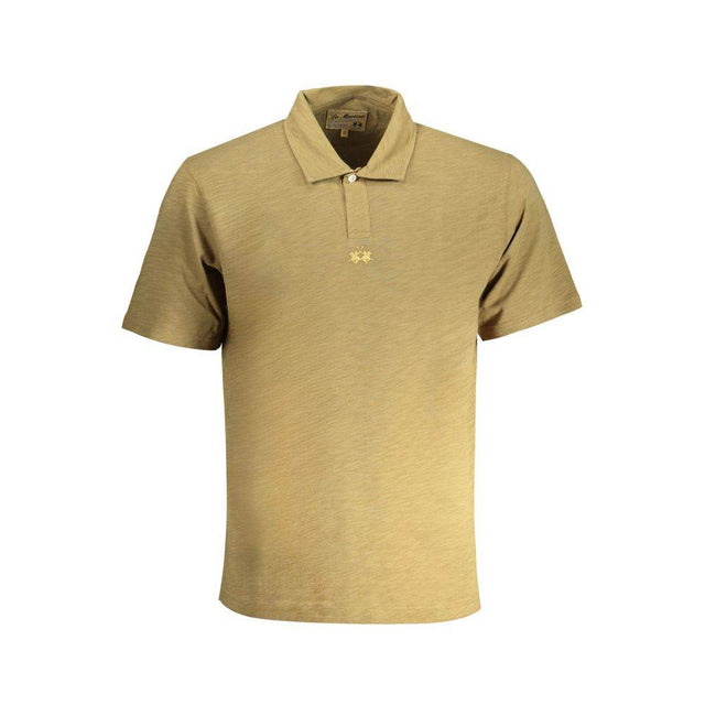 La Martina Green Cotton Polo Shirt - Hilstor