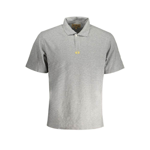 La Martina Brown Cotton Men Polo Shirt - Hilstor