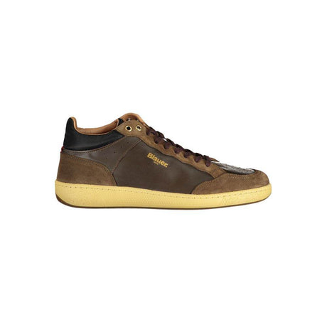 Blauer Brown Leather Men Sneaker - Hilstor