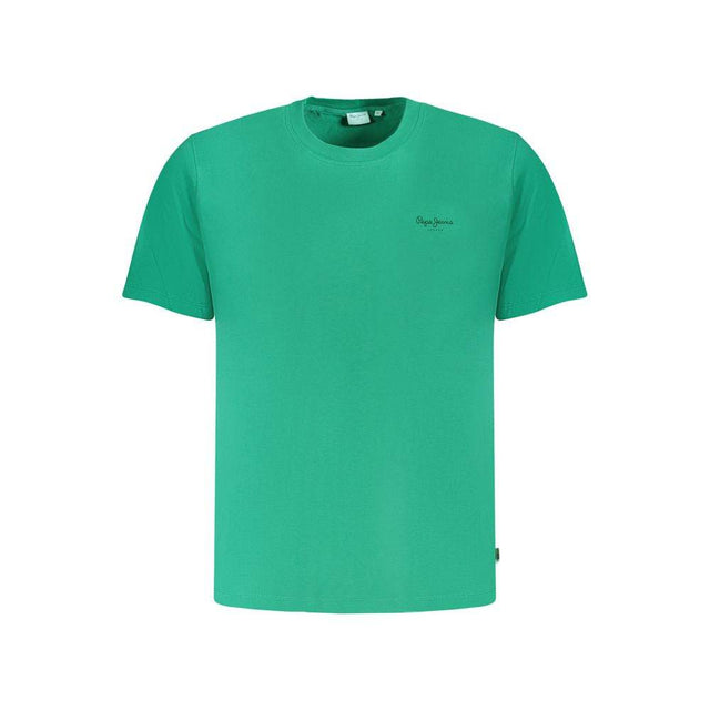 Pepe Jeans Green Cotton T-Shirt - Hilstor