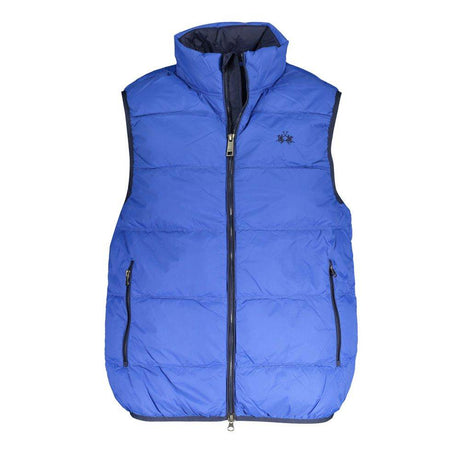 La Martina Blue Polyamide Men Jacket - Hilstor