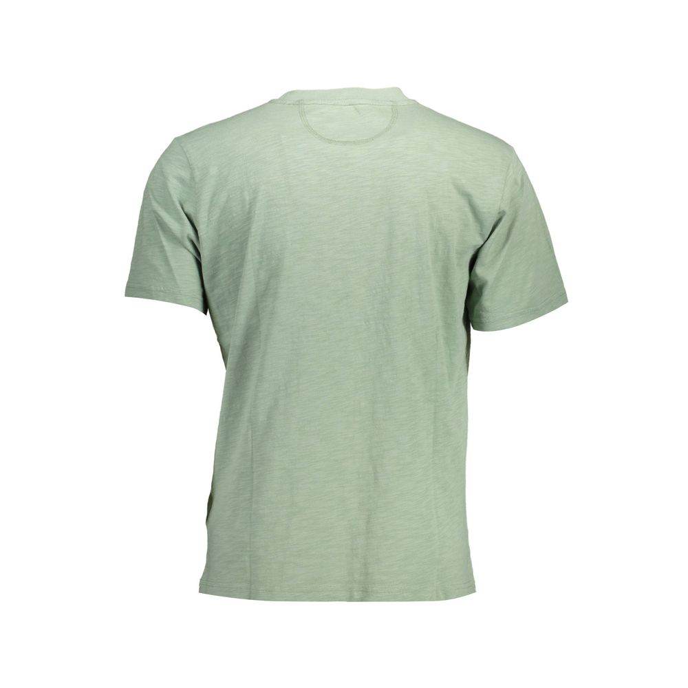 La Martina Green Cotton Men T-Shirt - Hilstor