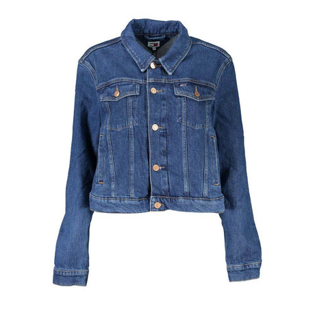 Tommy Hilfiger Blue Cotton Women Jacket - Hilstor