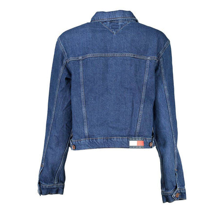 Tommy Hilfiger Blue Cotton Women Jacket - Hilstor
