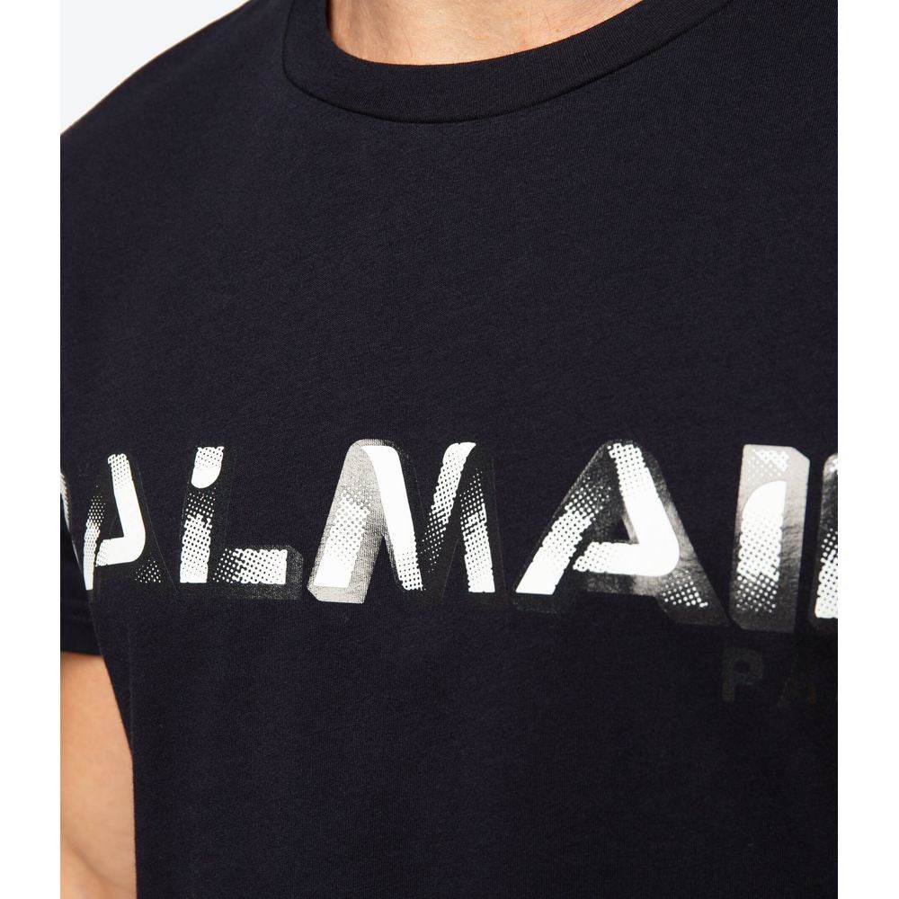 Balmain Blue Cotton T-Shirt - Hilstor