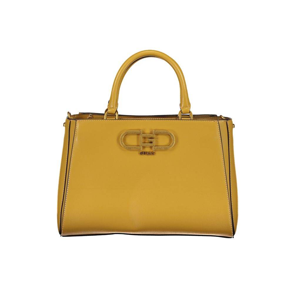 Guess Jeans Yellow Polyethylene Handbag - Hilstor