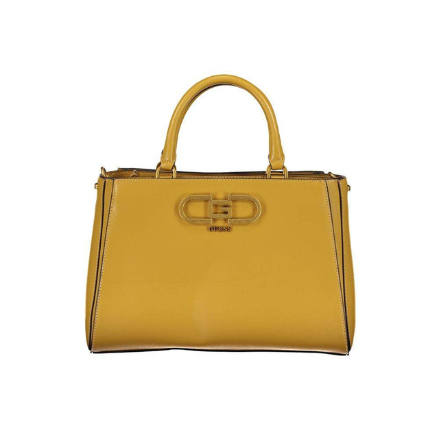 Guess Jeans Yellow Polyethylene Handbag - Hilstor