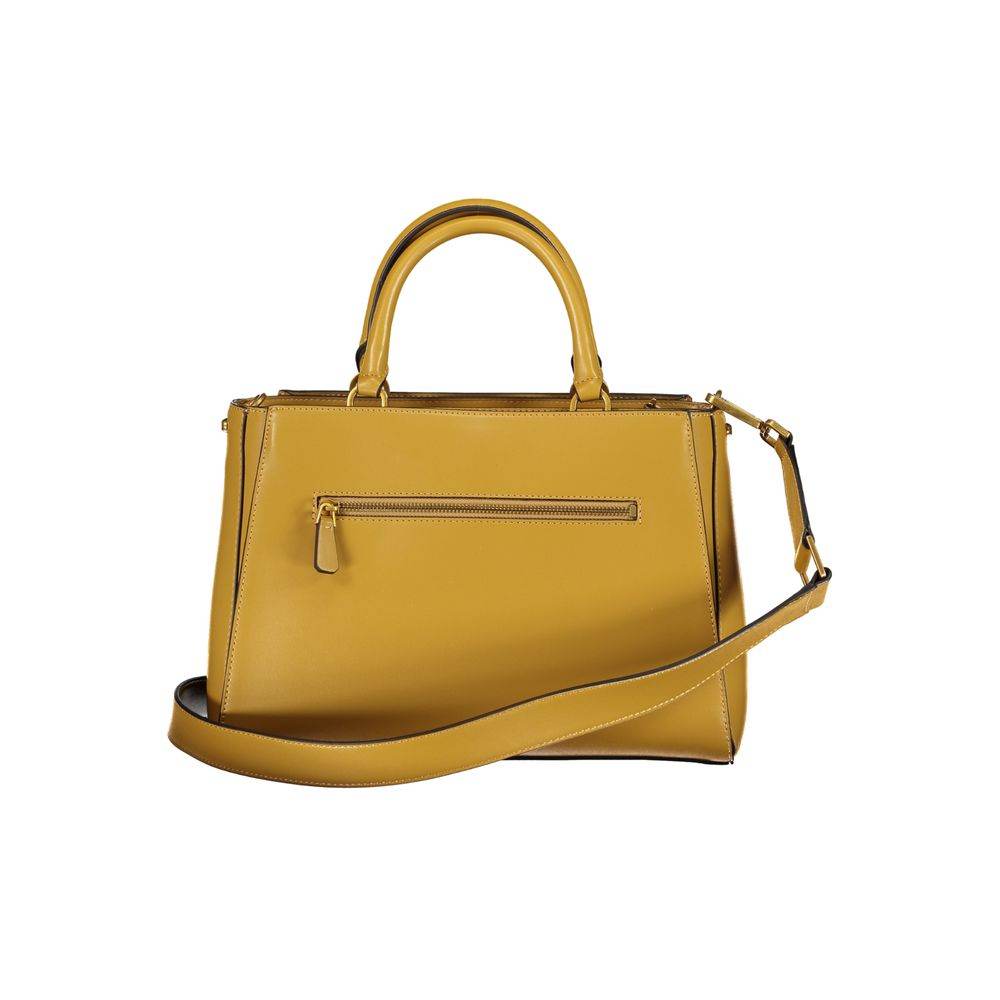 Guess Jeans Yellow Polyethylene Handbag - Hilstor