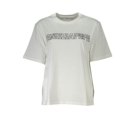 Patrizia Pepe White Cotton Women T-Shirt - Hilstor